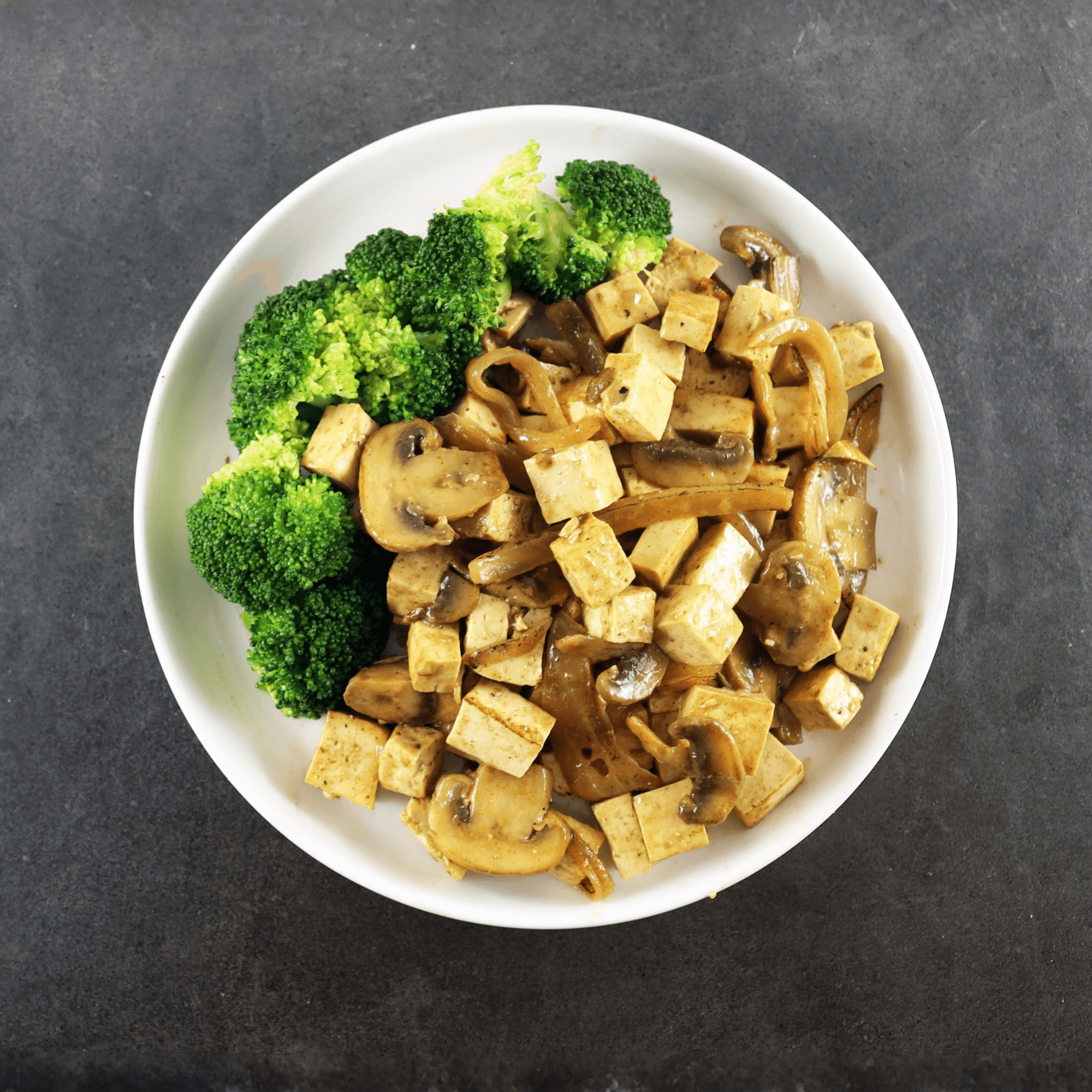 Golden Tofu with Broccoli