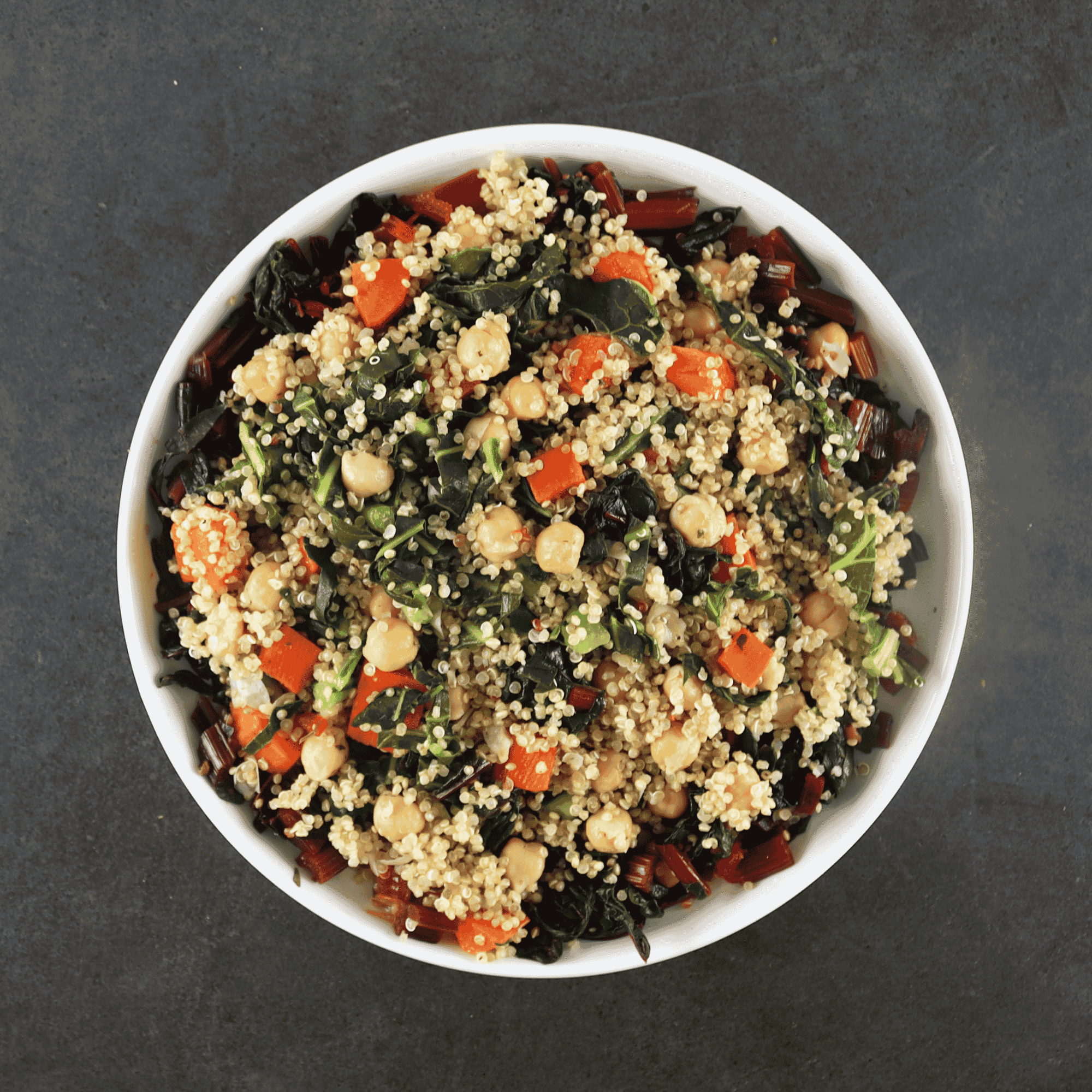 Mediterranean Quinoa Casserole with Swiss Chard	