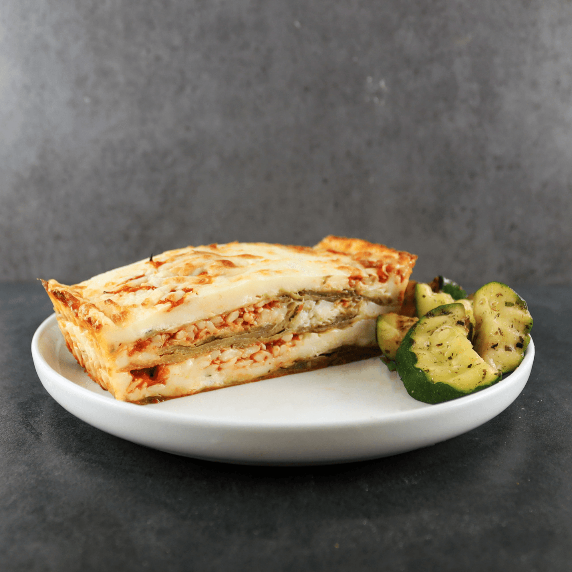 Baked Eggplant Italiano with Zucchini
