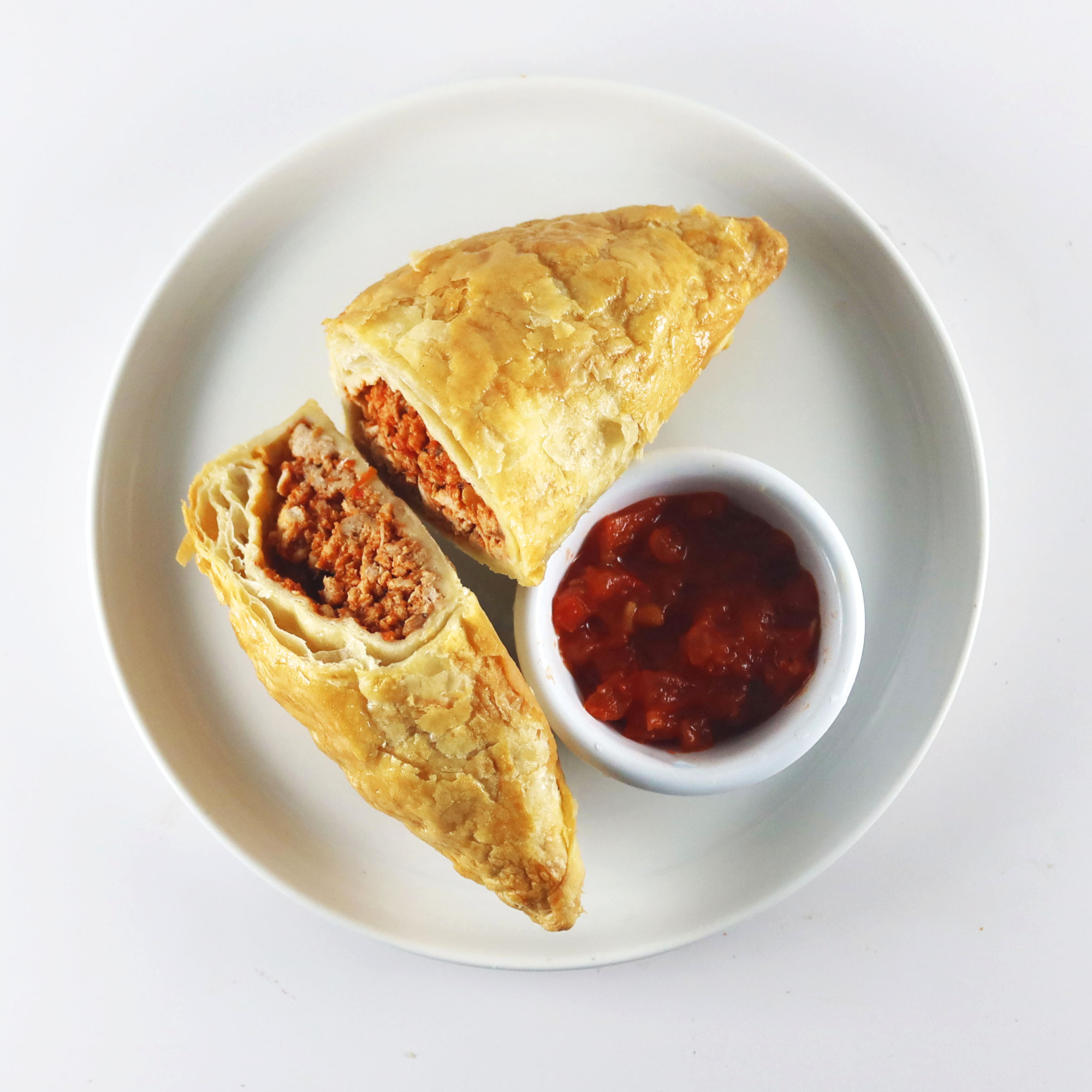 Calzone with Turkey Meat Sauce