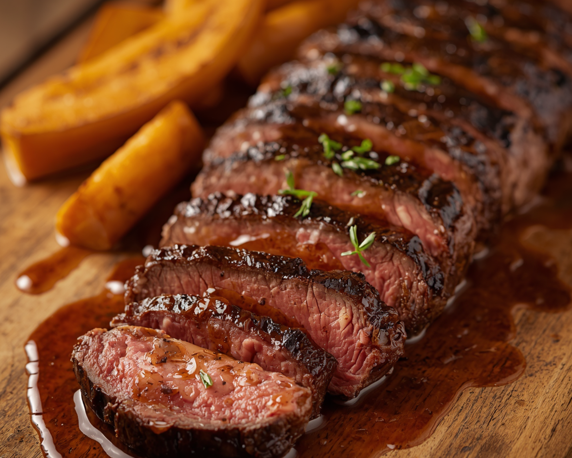 Grass Fed Top Sirloin Steak with Yams