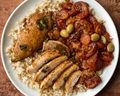 Chicken Marbella with Wild Rice Medley